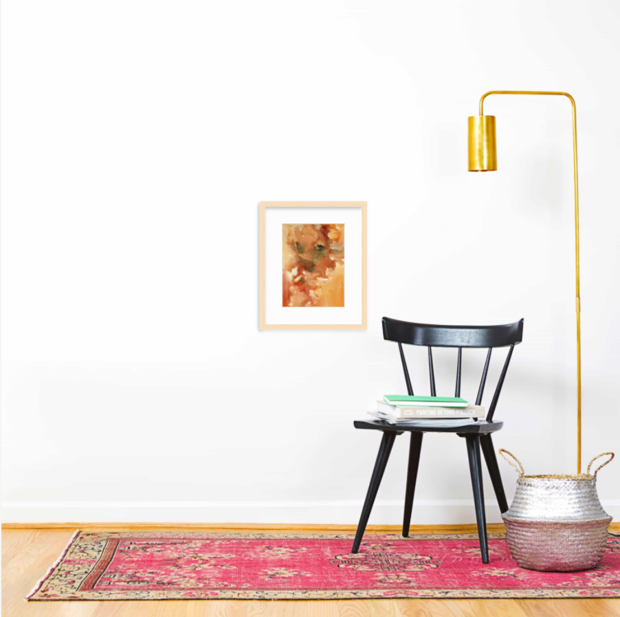 waiting | original on canvas framed